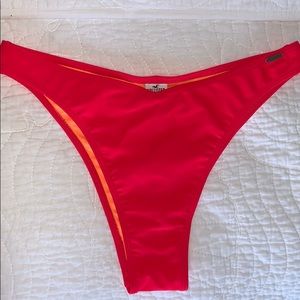 Hollister high waisted, ruched Bikini Bottom
